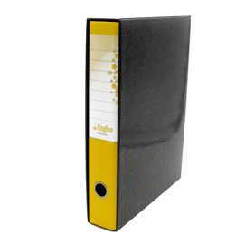 Kingbox registratore protocollo giallo dorso 5cm con custodia 8025133028853