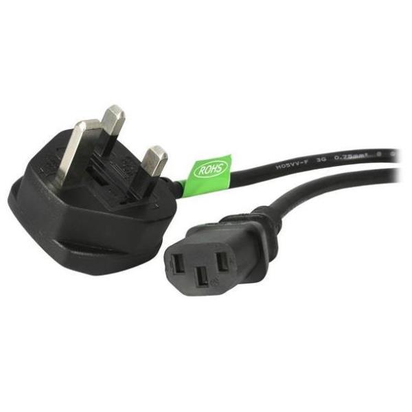 Cavo di ricarica da C13 a BS-1363 da 3 metri, prodotto Startech 0065030849425 | initpc.it