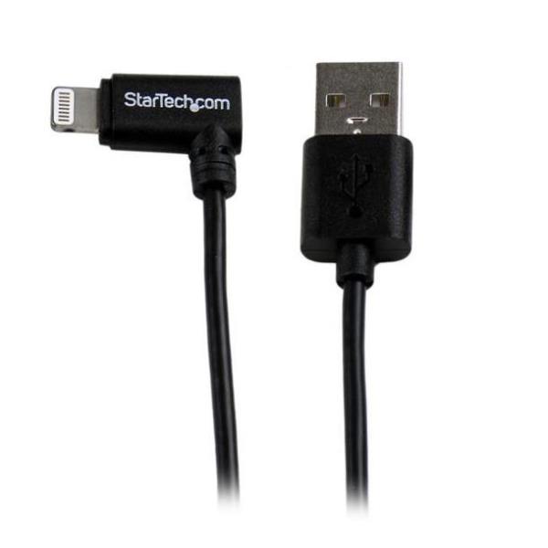 Cavo USB A Lightning ad angolo da 1 metro della marca StarTech, ideale per collegamenti fissi e rimuovibili. 0065030852142 | initpc.it