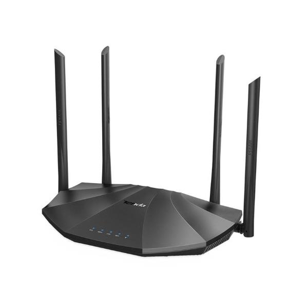 Router dual banda gigabit Wi-Fi di alta prestazione della marca Tenda, supporto a doppia banda per connessioni veloci e stabili. Supporta fino a 3000 Mbps in banda doppia e ha funzionalità di sicurezza avanzata. 6932849428667 | initpc.it