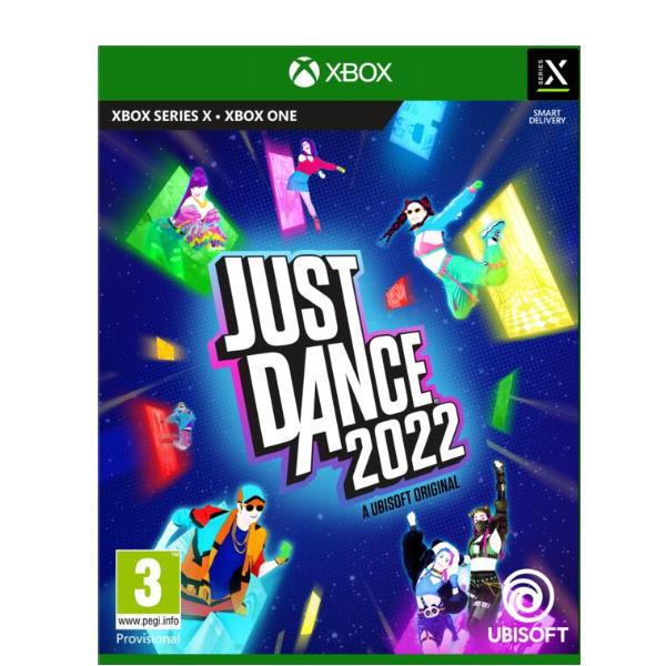 Immagine del gioco Just Dance 2022 per Xbox One e Series X, sviluppato da Ubisoft, con varie persone che danzano su fondi colorati e divertenti. 3307216210689 | initpc.it