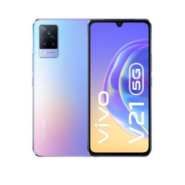 Vivo V21 5G, modello Sunset Dazzle con memoria interna di 128 GB e processore 5G, marchio: Vivo. 6935117834177 | initpc.it