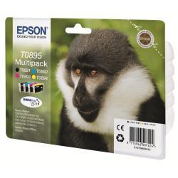 Multicarta di cartucce compatibili Epson, contenente 4 cartucce originali non genuina certificata (NMGC), per utilizzo con stampanti e fotocopiatrici Epson. 8715946507231 | initpc.it