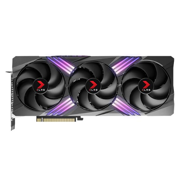 Immagine del graphics card Nvidia GeForce RTX 4090 da 24 GB di memoria prodotta e marchiata da PNY, appartenente alla serie XLR8 Gaming Vertò con prestazioni elevate per giochi e applicazioni grafiche estreme. 0751492756394 | initpc.it