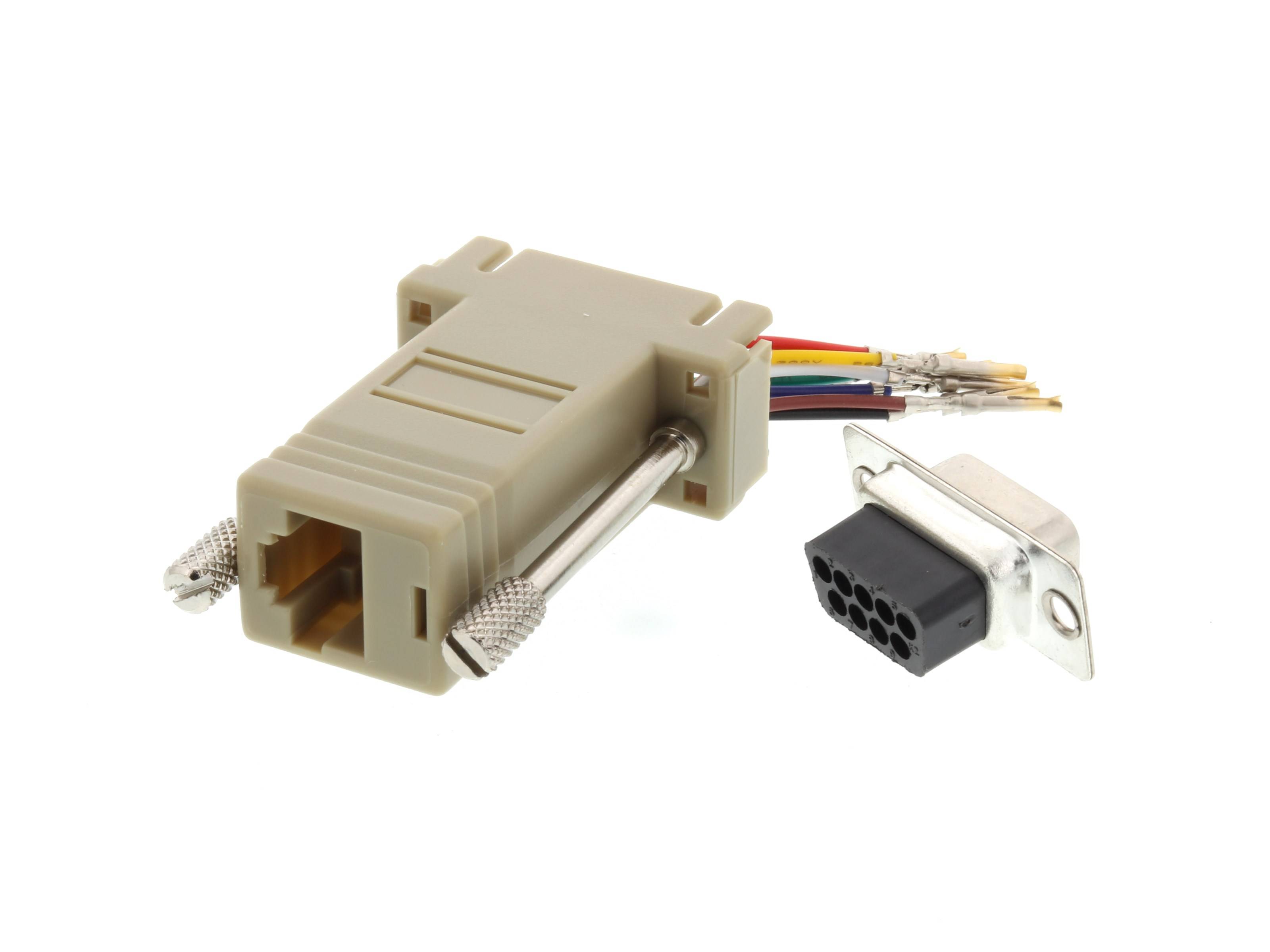 DB-9 FEM TO RJ-45 CONS CON RED