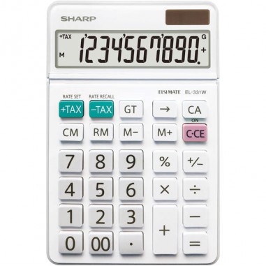 Sharp - Calcolatrice scientifica - Bianco - EL501TBWH