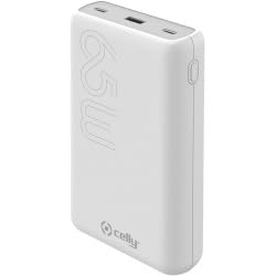 Power bank PD65W da 20.000 Wh della marca Celly, con funzionalità di ricarica veloce USB-C e alta capacità di accumulo energia. 8021735202271 | initpc.it