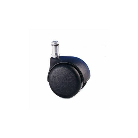 Ruote elite per sedie da ufficio, 5 pezzi, ø50 mm, nere, made in italy 7438630740851