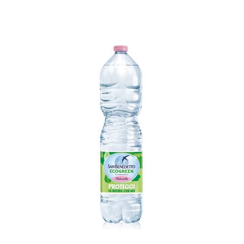 Acqua minerale 1,5 L Ecogreen San Benedetto naturale in conf. da 6 bottiglie - 1755