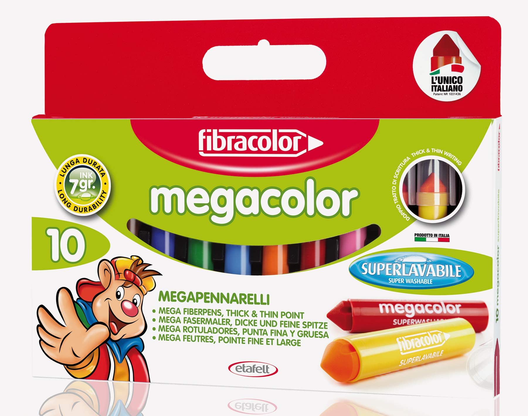 Pennarelli Fibracolor megacolor pz.10