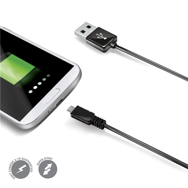 Cavo USB-A a micro USB, compatibile con dispositivi che richiedono connessione micro USB. Disponibile per la riciclaggio di cavi usati. 8021735203919 | initpc.it
