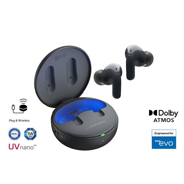 Immagini di cuffie in stile orecchioni true wireless con design moderno e tecnologia avanzata, marchio LG 8806091806550 | initpc.it