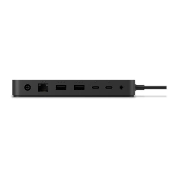 Dock di alta gamma per collegamento a quattro porte Thunderbolt 4, compatibile con dispositivi Microsoft e altri periferiche, garantendo velocità elevate e funzionalità avanzate. 0196388142231 | initpc.it