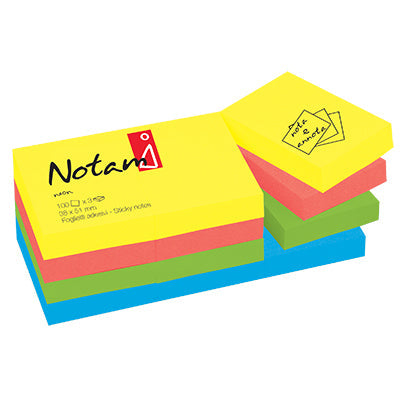Foglietti adesivi Notami gr.75 fg 100 mm.38x50 colori neon