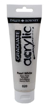 Colore acrilico fine Graduate - 120 ml - bianco perla - Daler Rowney