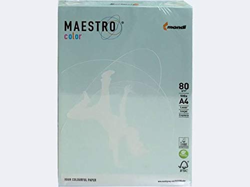 Carta Maestro Color - A4 - 80 gr - azzurro tenue BL29 - Mondi - conf. 500 fogli