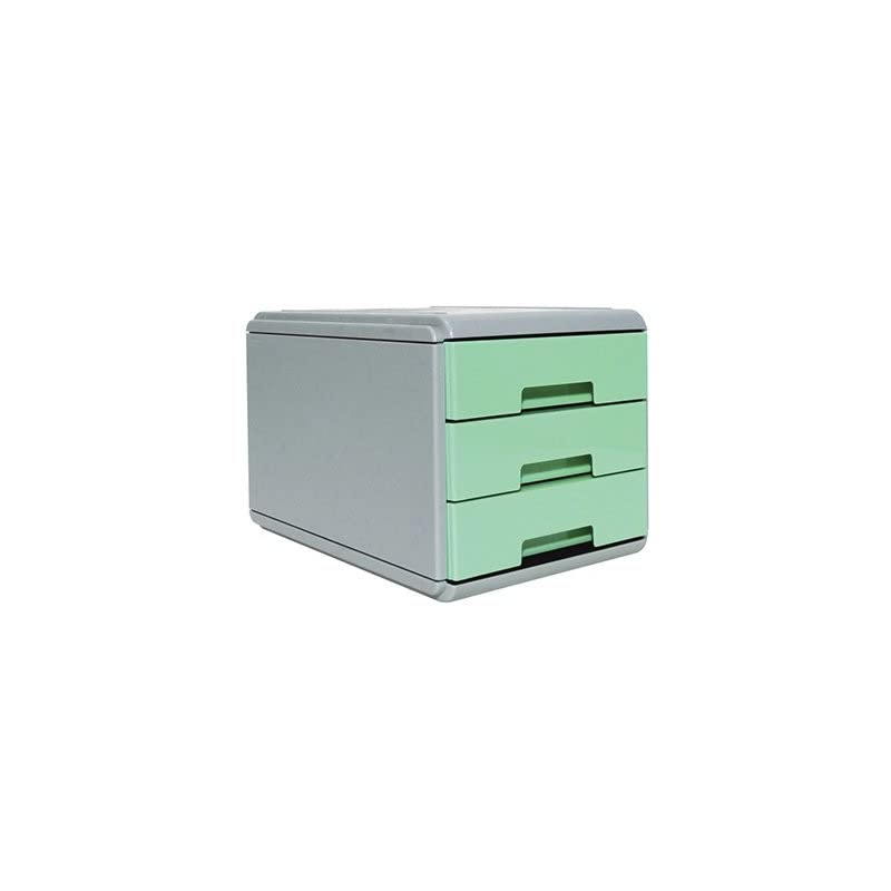 Mini Cassettiera Keep Colour Pastel - 17x25,4x17,7 cm - grigio/verde - Arda