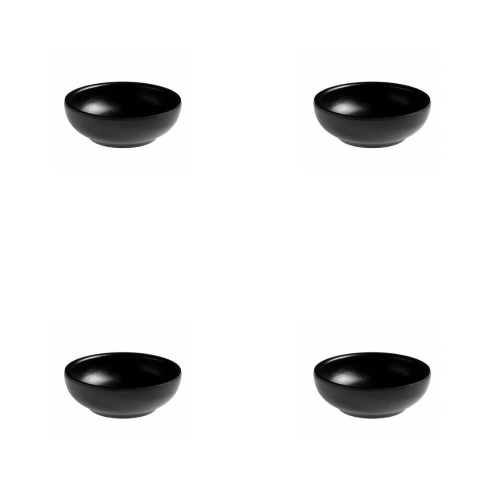 Ciotolina tonda fingerfood - D 7 x 3,5 cm - melamina - nero - Leone