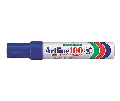 Marcatore permanente A 100 di marca Artline con punta scalpello jumbo a misura 7,50 - 12,00 mm in colore blu. 4974052803314 | initpc.it