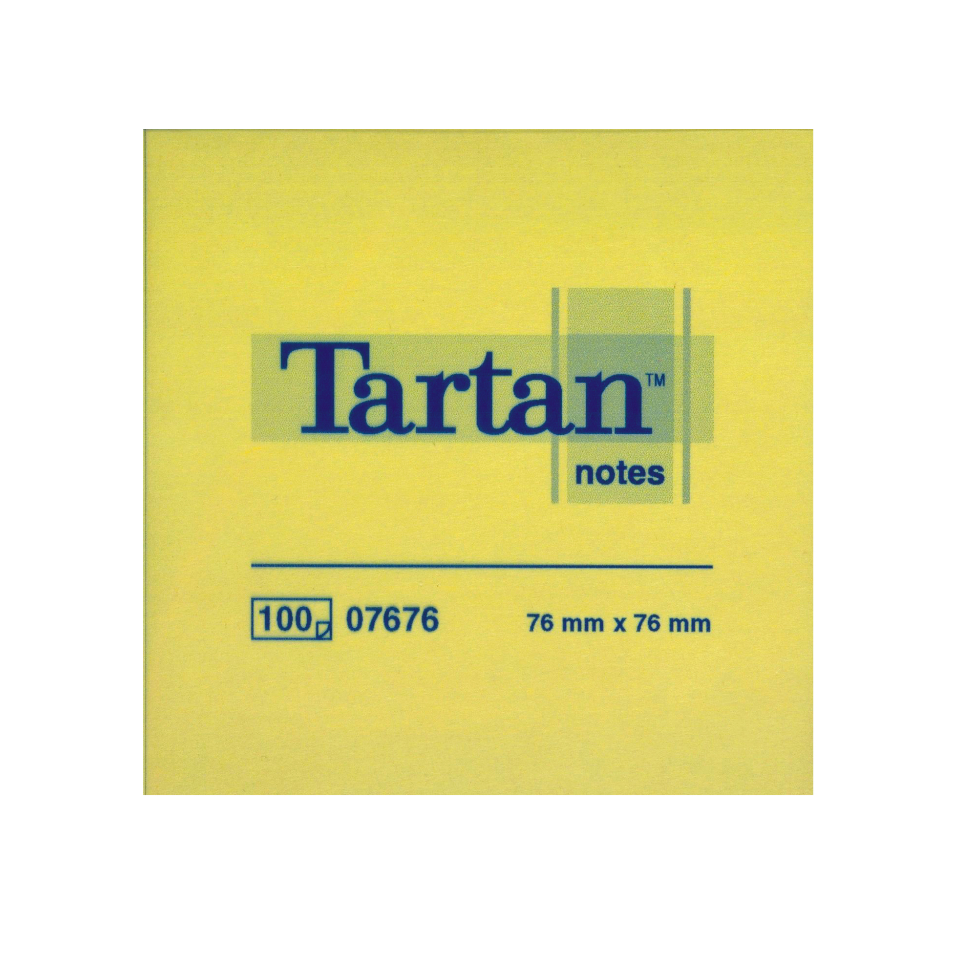 Blocco foglietti - giallo pastello - 76 x 76mm - 63gr - 100 fogli - Tartan