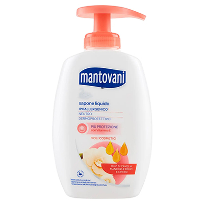 Mantovani sapone liquido con erogatore 3 oli ml.300