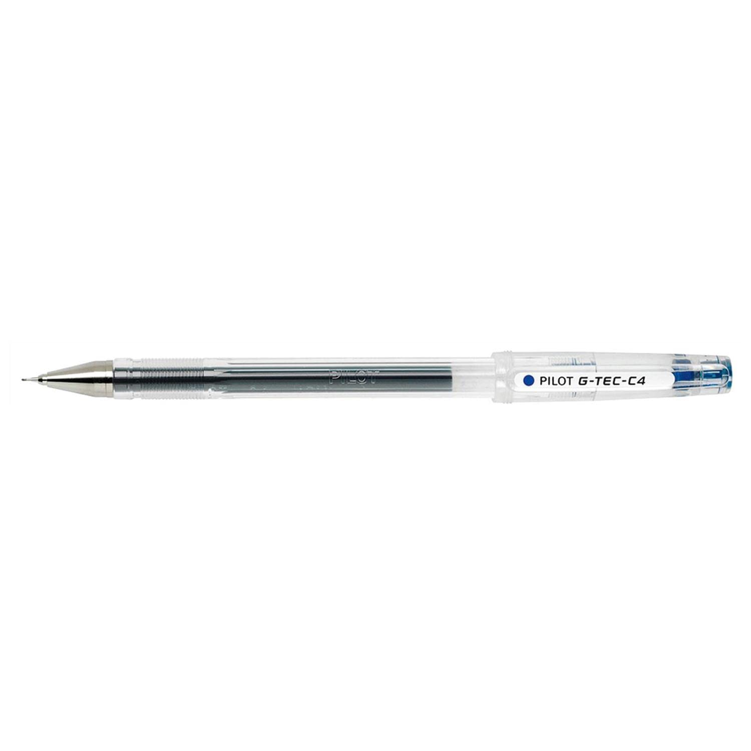 Penna a sfera Gel G Tec C4 - punta 0,4 mm - blu - Pilot