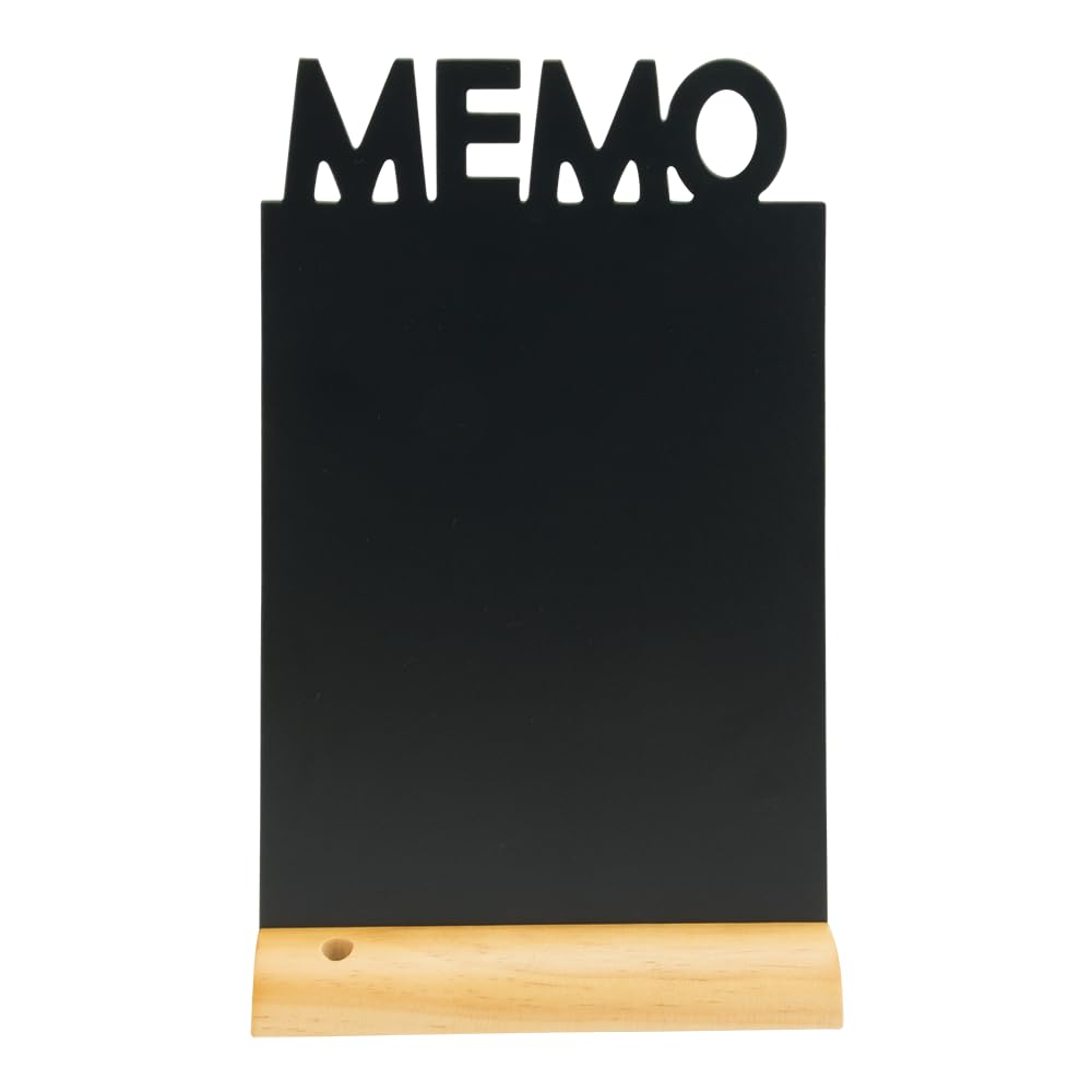 Lavagna da tavolo Silhouette - 34,5x21 cm - forma memo - nero - Securit