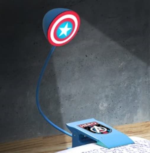 Lampada da lettura marvel captain america ufficiale 5055964790196