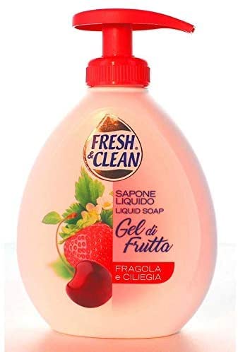 Sapone Gel - liquido - fragola/ciliegia - 300 ml - FreshClean