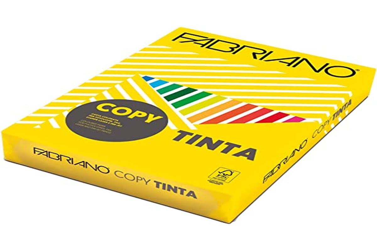 Carta Copy Tinta - A4 - 80 gr - colore tenue cedro - Fabriano - conf. 500 fogli