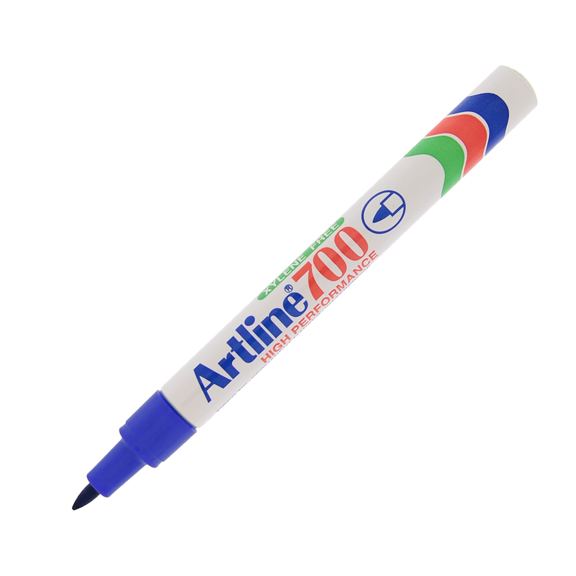 Marcatore permanente Artline di colore blu con punta tonda e diametro di 0,70 mm. 4974052804014 | initpc.it