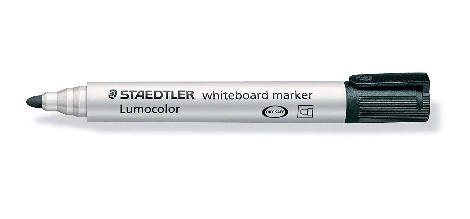 Pennarelli Lumocolor whiteboard 351 - punta tonda - tratto 2 mm - nero - Staedtler