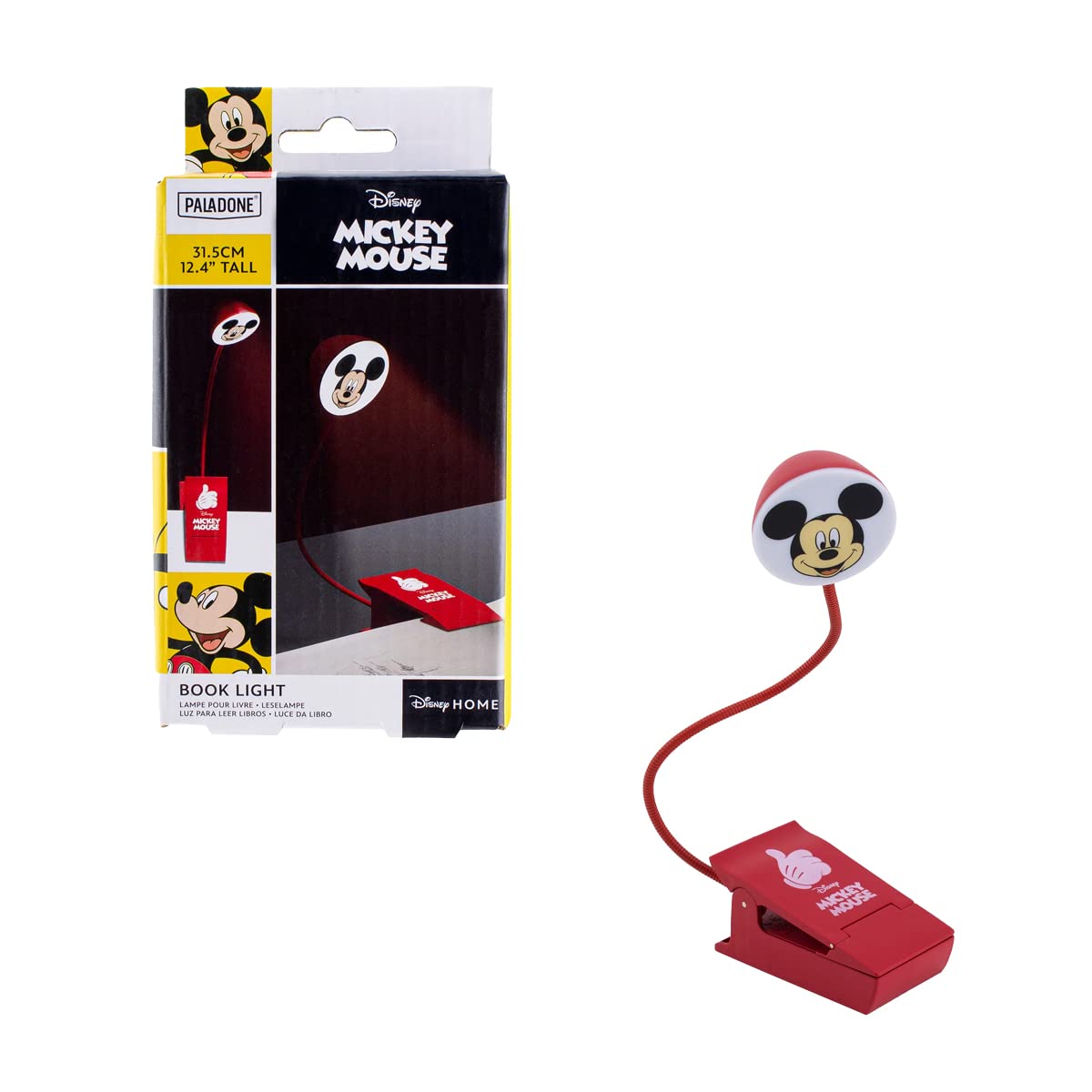 Lampada da lettura portatile paladone mickey mouse ufficiale disney 5055964796785
