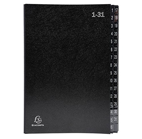Classificatore numerico Exacompta 1/31 Ordonator in nero, misura 25x33 cm. 3130630570325 | initpc.it