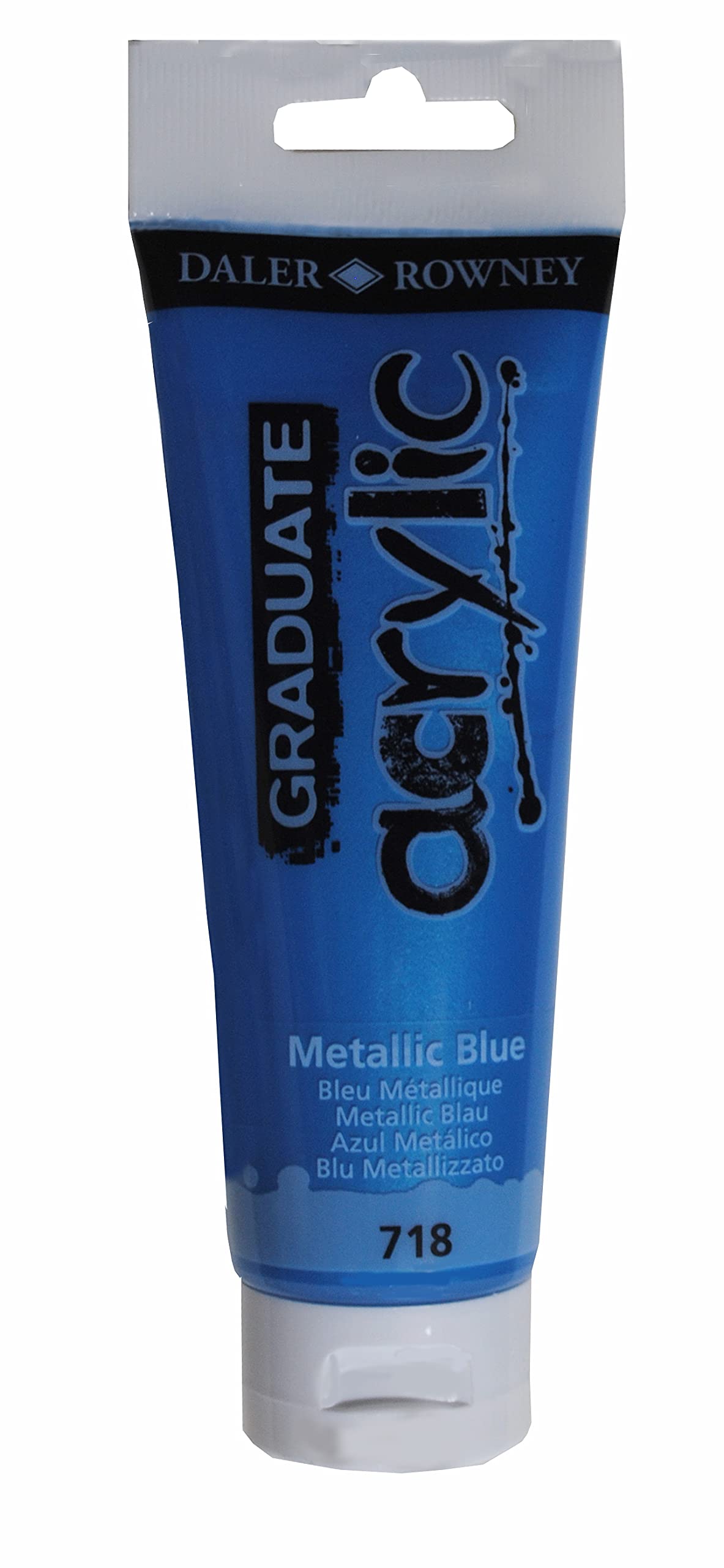 Colore acrilico fine Graduate - 120 ml - blu metal - Daler Rowney