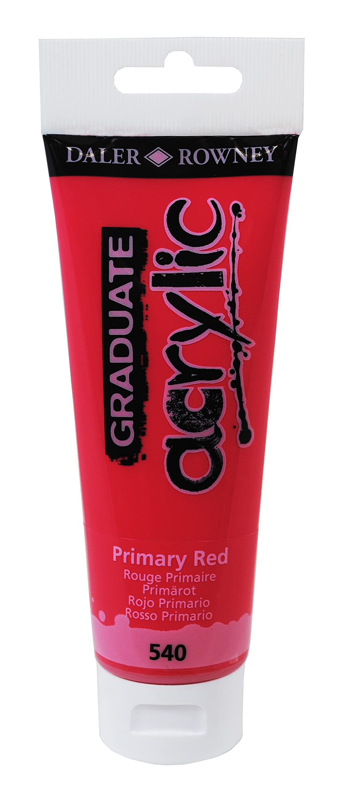 Colore acrilico fine Graduate - 120 ml - rosso primario - Daler Rowney