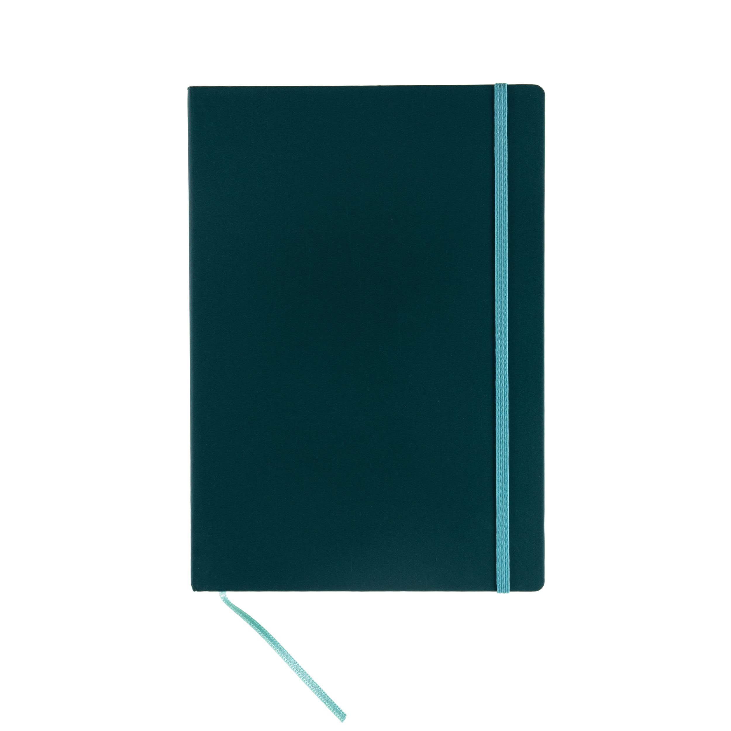 Taccuino Ispira - con elastico - copertina rigida - A5 - 96 fogli - puntinato - verde - Fabriano