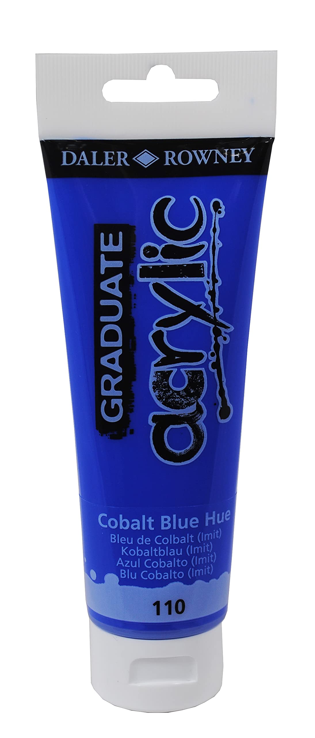 Colore acrilico fine Graduate in blu cobalto imitazione, marca Daler Rowney, contenuto 120ml. 5011386062686 | initpc.it
