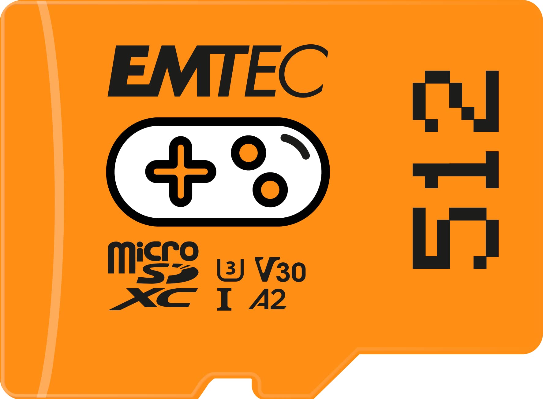 Emtec mSD 512GB UHS I U3 V30 A2 Gaming Arancione