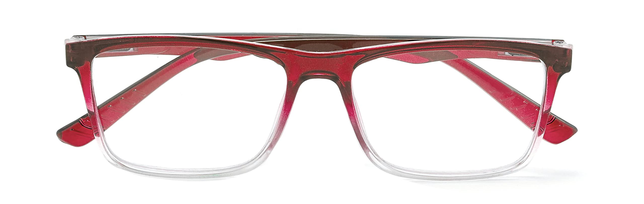 Occhiale da lettura glamour in plastica rosso +1,00