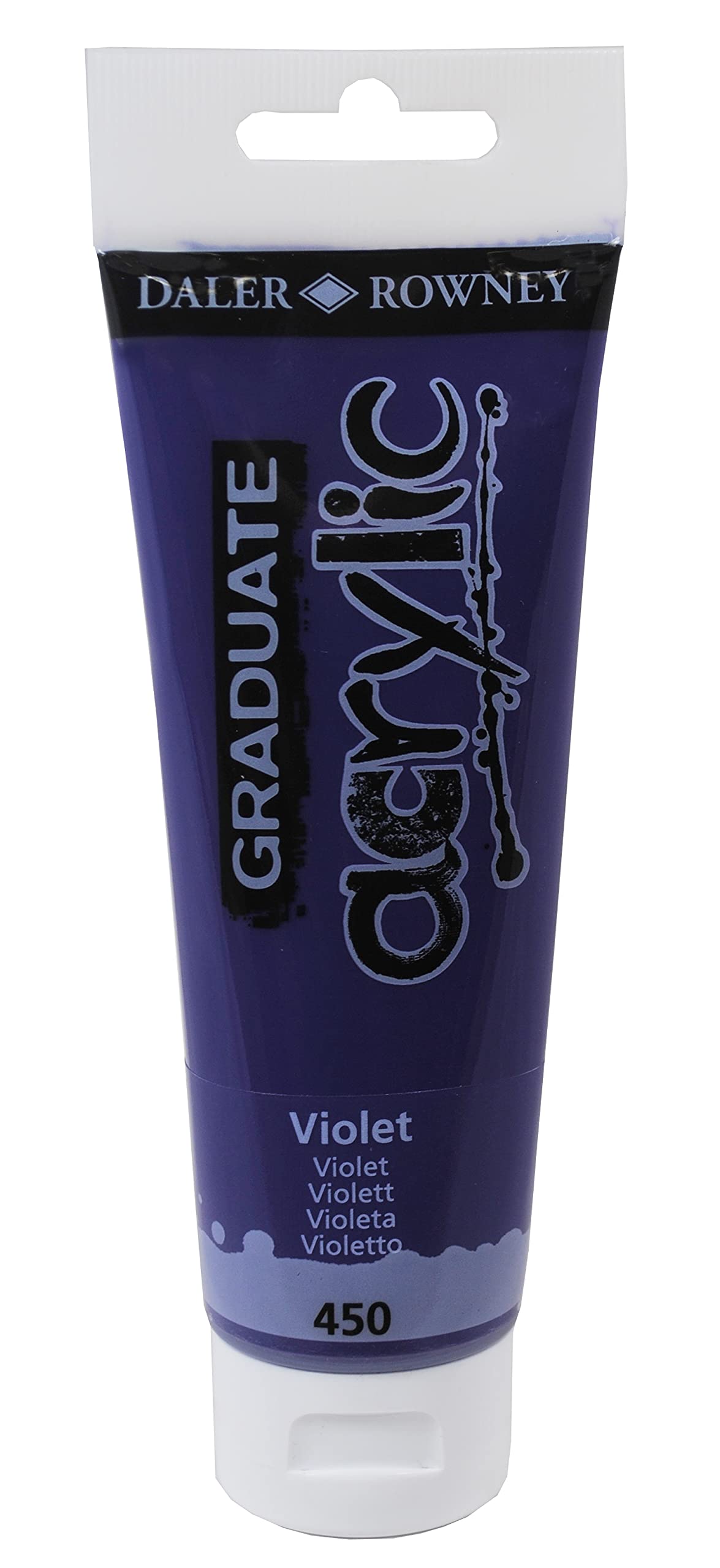 Colore acrilico fine Graduate - 120 ml - violetto - Daler Rowney