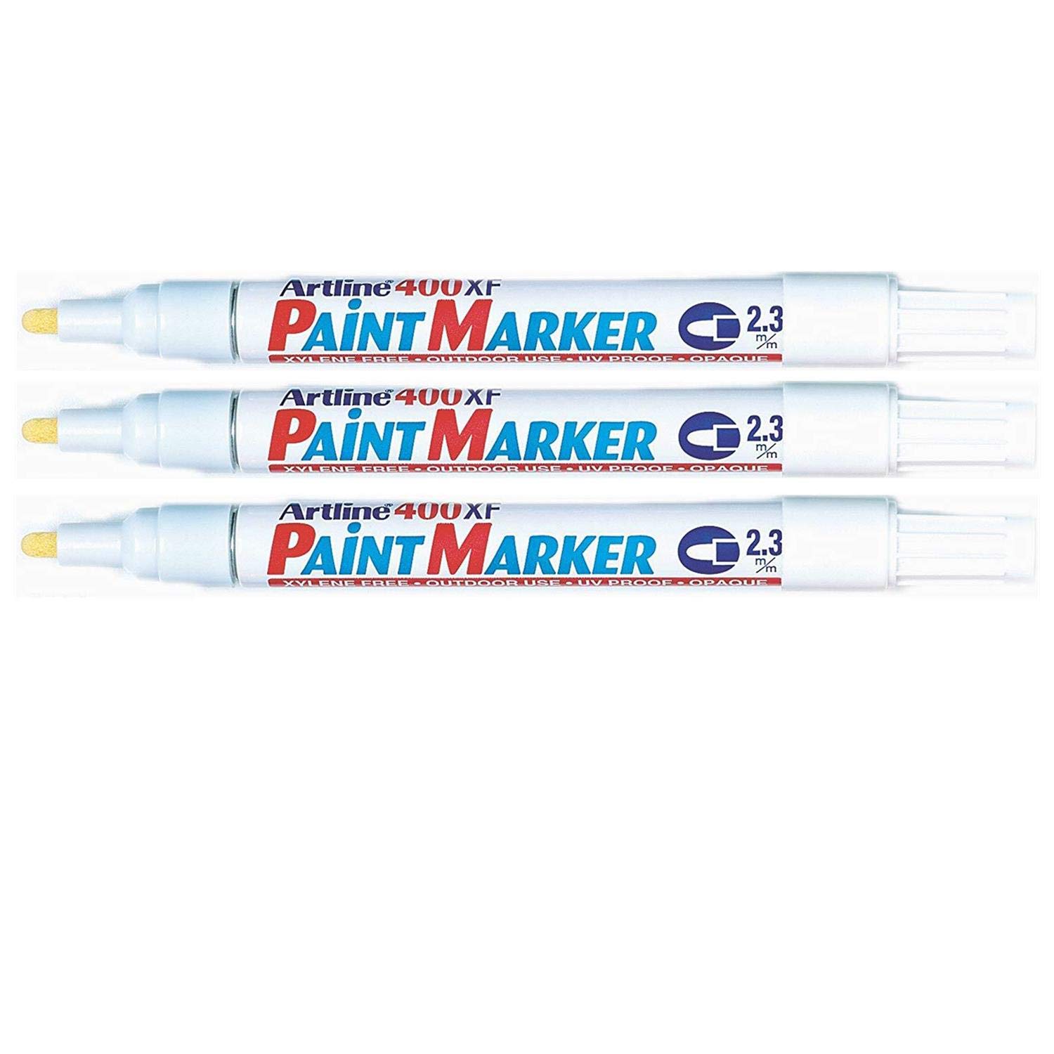Marcatore permanente A 400 con vernice in bianco e punta tonda da 2,3 mm della marca ARTLINE. 4974052820052 | initpc.it