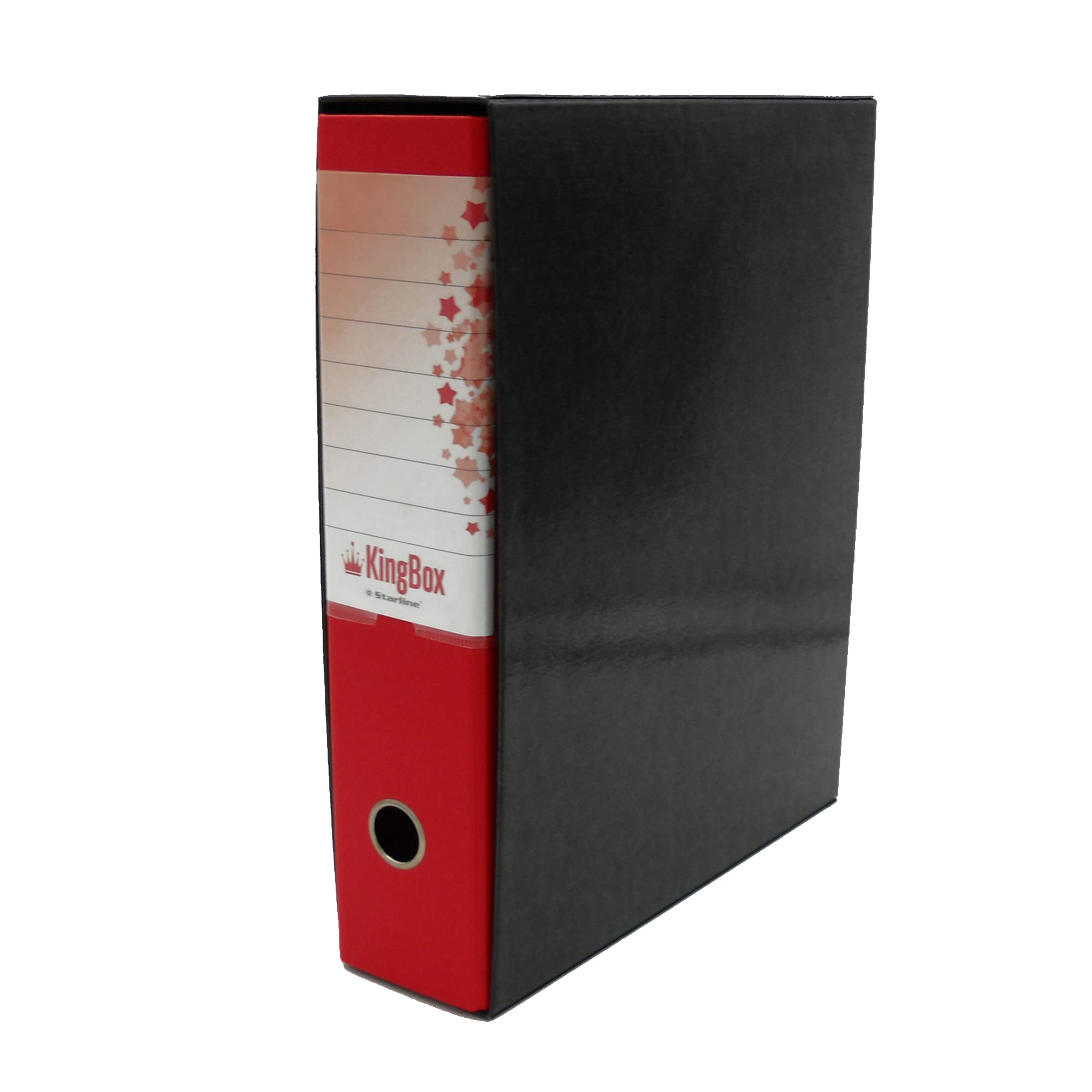 Registratore kingbox rosso dorso 8cm protocollo 23x33cm indeformabile 8025133025715