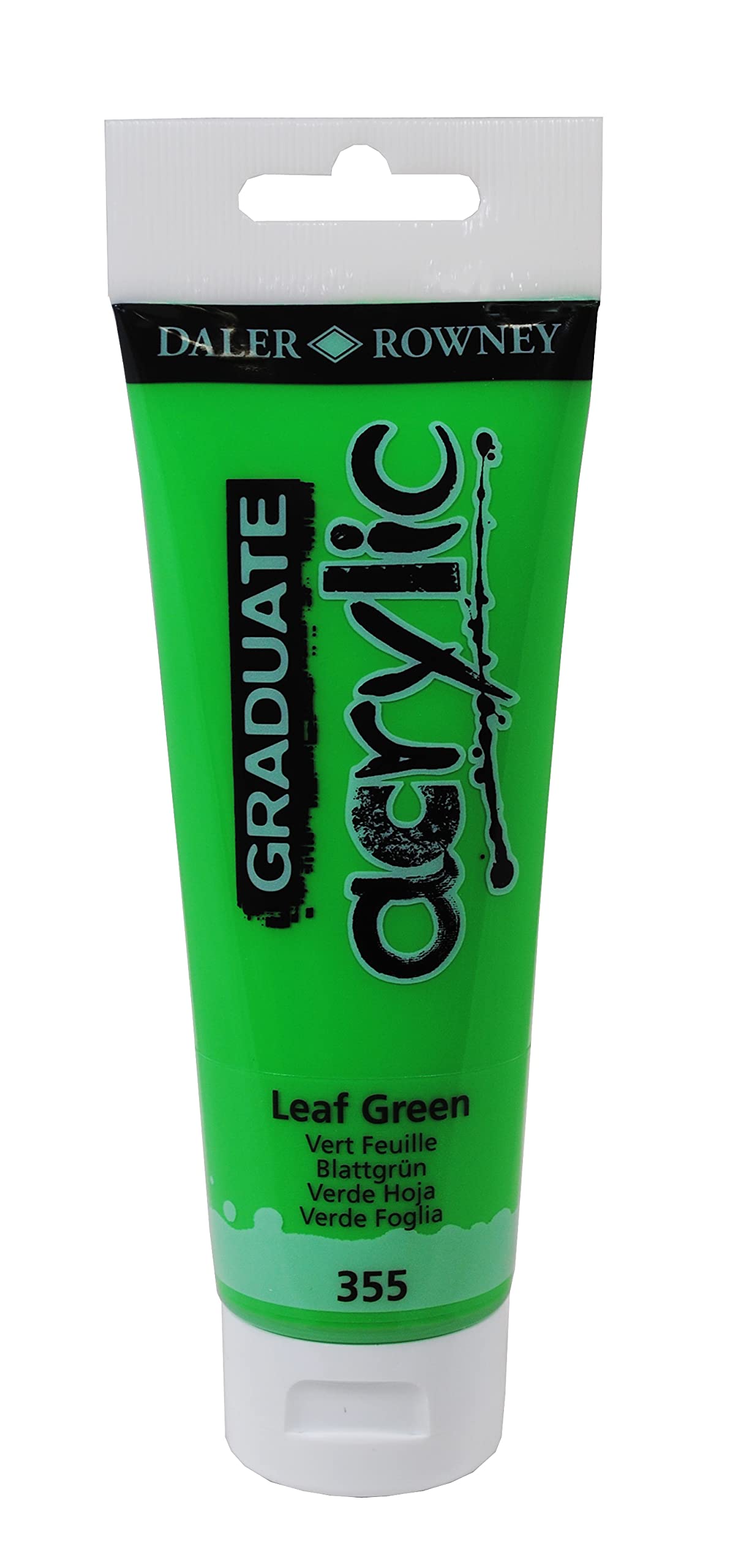 Colore acrilico fine Graduate - 120 ml - verde foglia - Daler Rowney