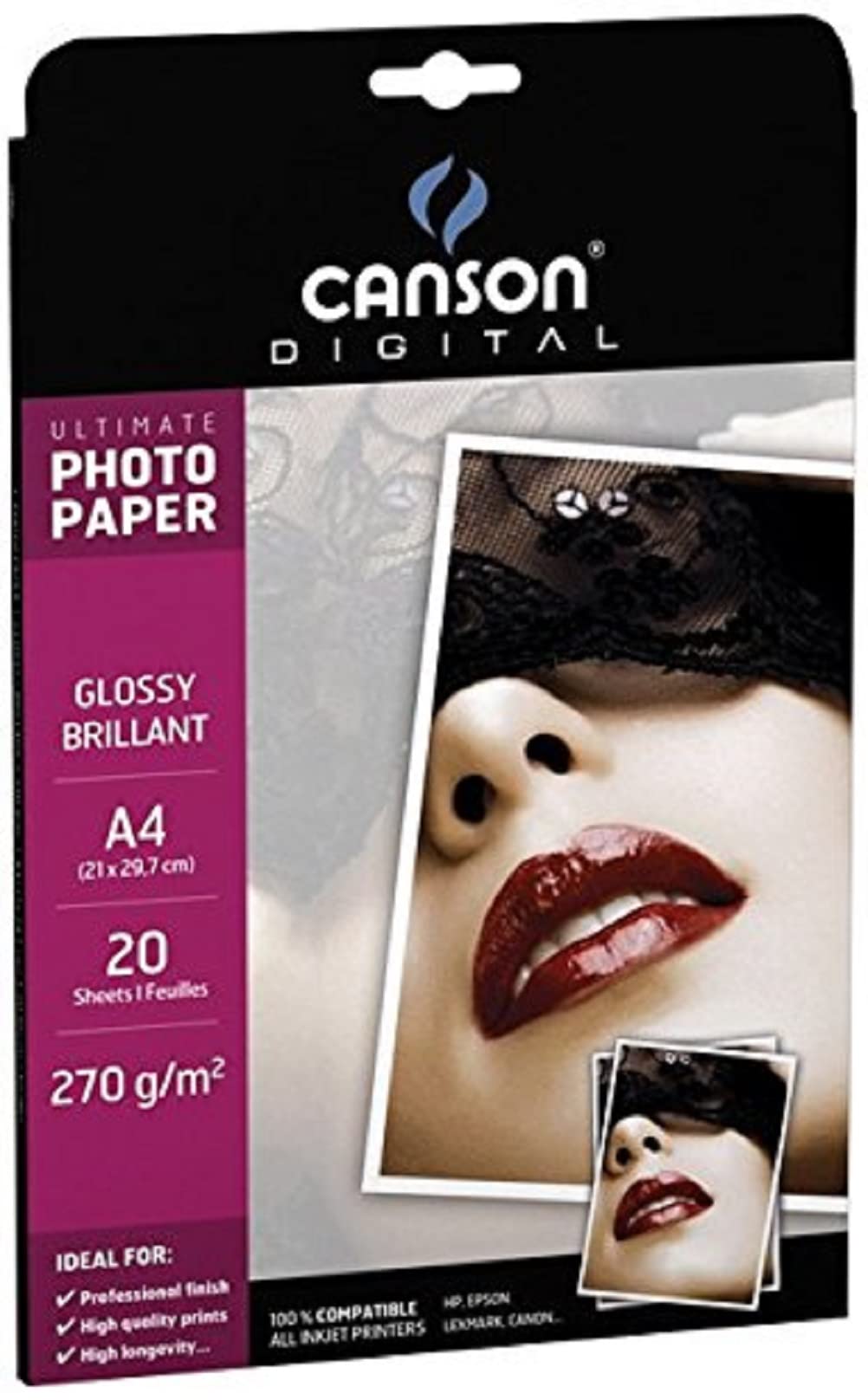 Carta fotografica inkjet CANSON ULTIMATE A4 lucida 270 g/m²