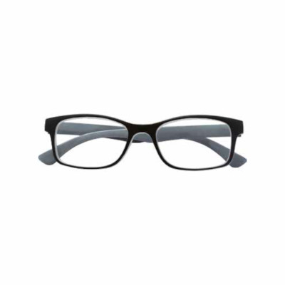 Occhiale da lettura freedom in plastica nero-grigio +3,00