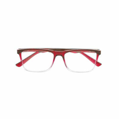 Occhiale da lettura glamour in plastica rosso +2,00
