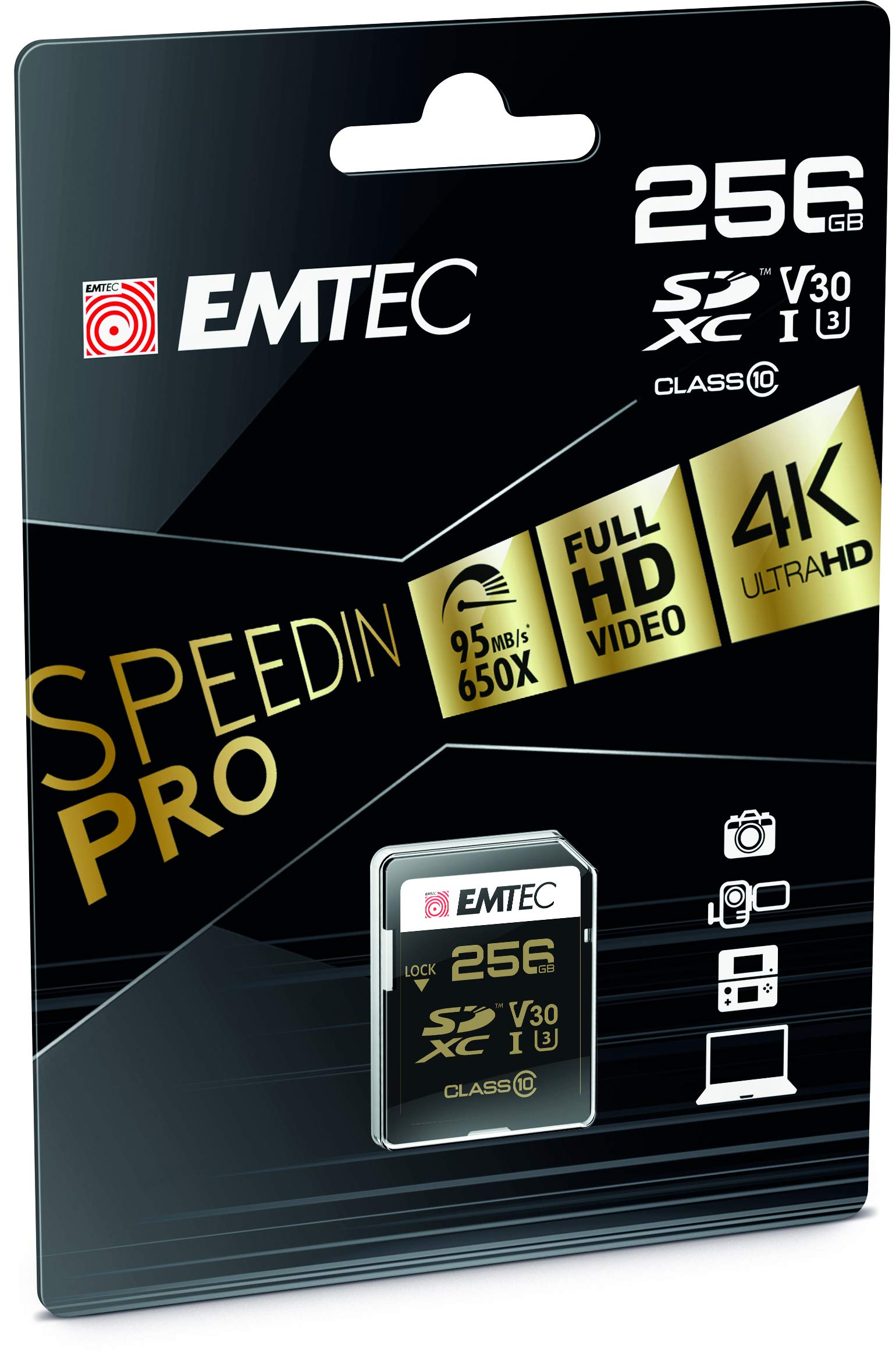 Emtec - SD Speedin USH-1 U3 - ECMSD256GXC10SP - 256GB