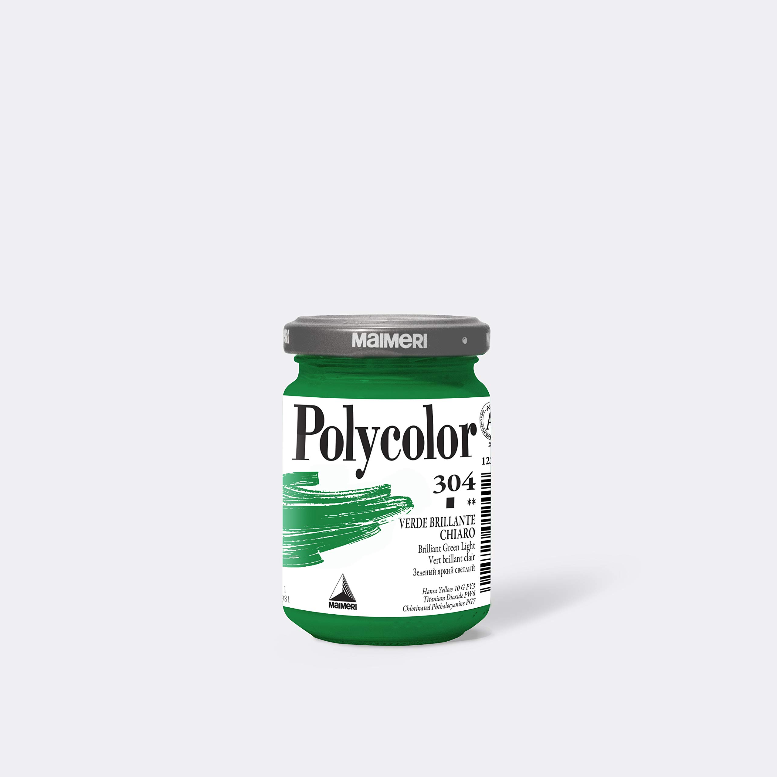 Colore vinilico Polycolor da 140ml in verde brillante chiaro della marca Maimeri. 8018721012402 | initpc.it
