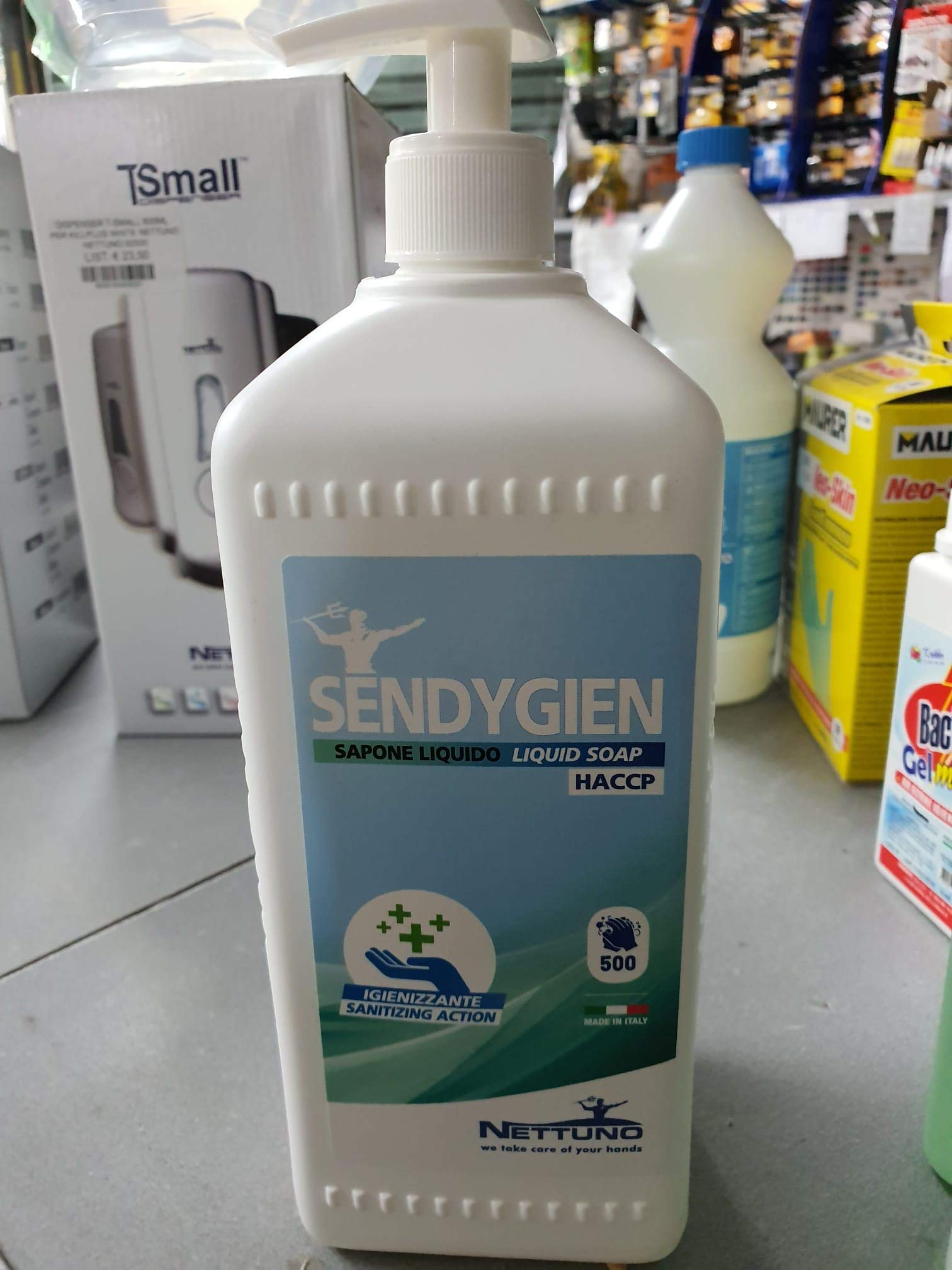 Sapone igienizzante Sendygien - inodore - Nettuno - dispenser da 1 L